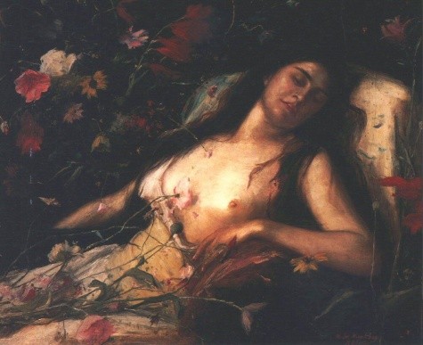 The Sacrifice of Flowers by Mihaly Munkacsy