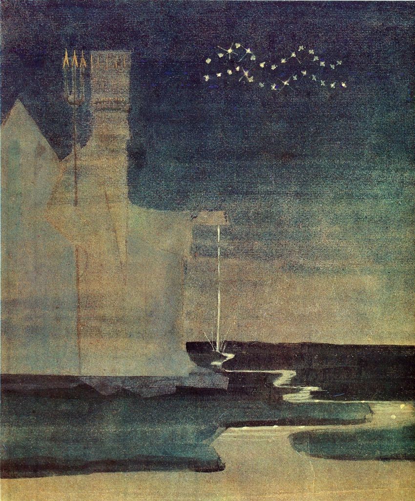 Aquarius by Mikalojus Konstantinas Ciurlionis