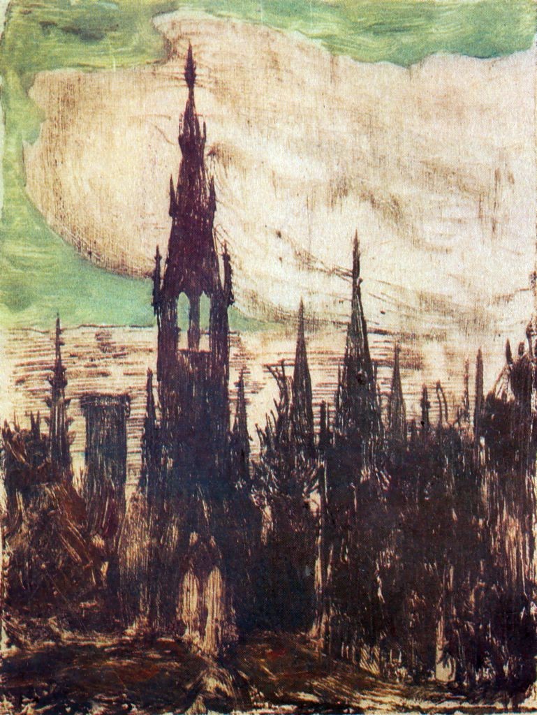 City (Towers) by Mikalojus Konstantinas Ciurlionis