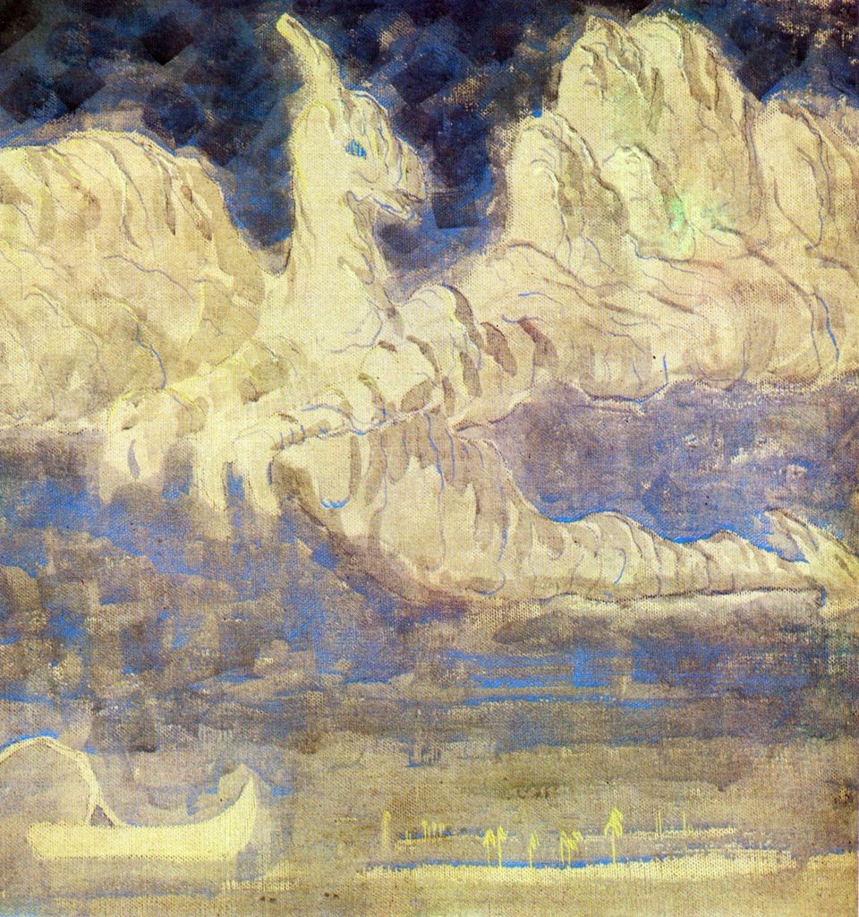 Journey of the Prince (II) by Mikalojus Konstantinas Ciurlionis
