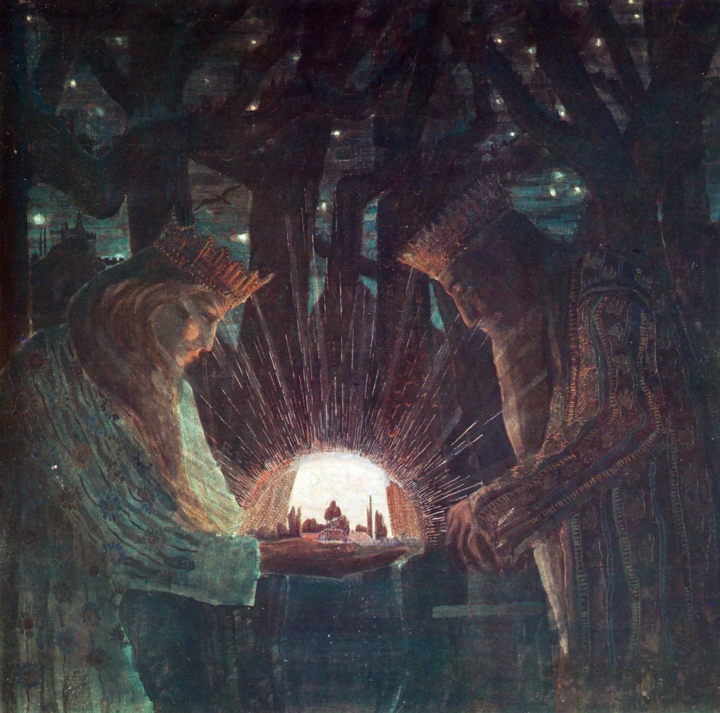 Kings (Fairy Tale Kings ) by Mikalojus Konstantinas Ciurlionis