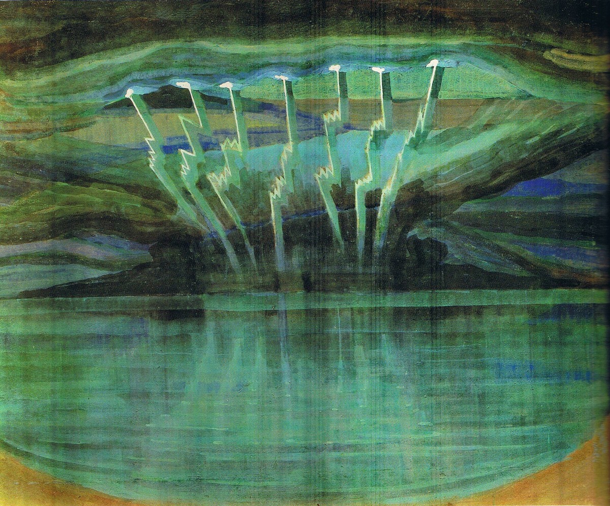 Lightning by Mikalojus Konstantinas Ciurlionis