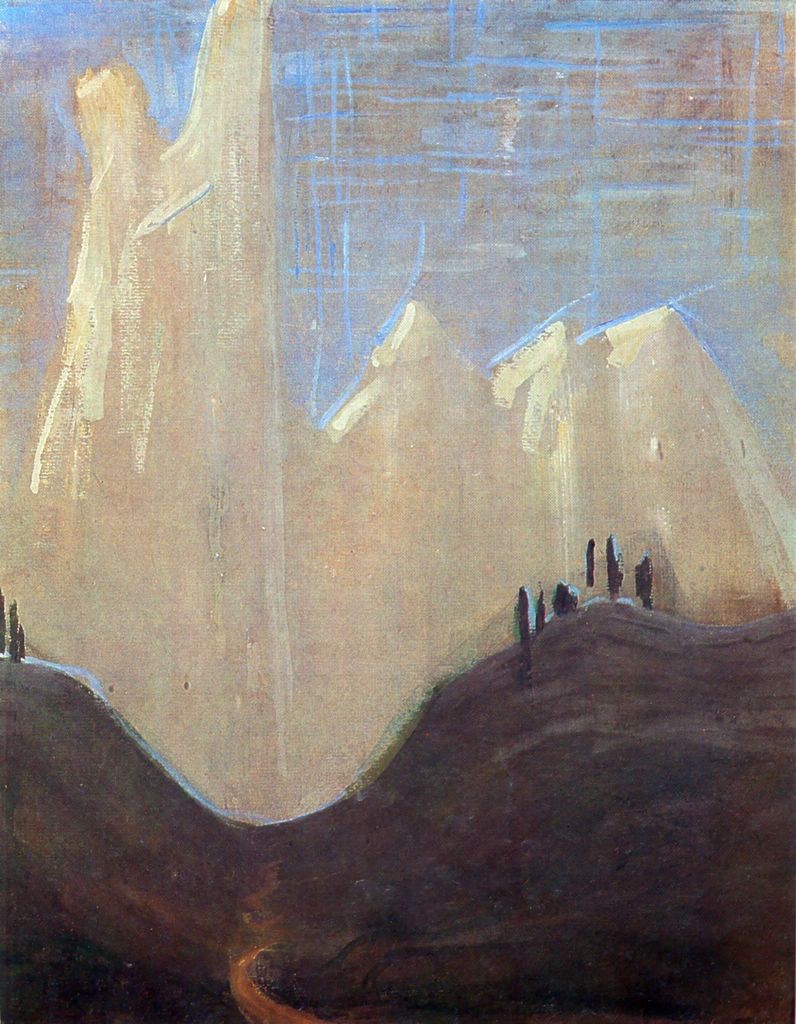 My road (I) by Mikalojus Konstantinas Ciurlionis