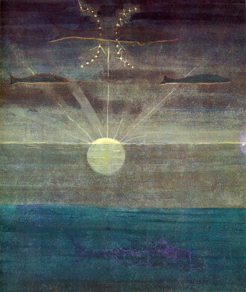 Pisces by Mikalojus Konstantinas Ciurlionis