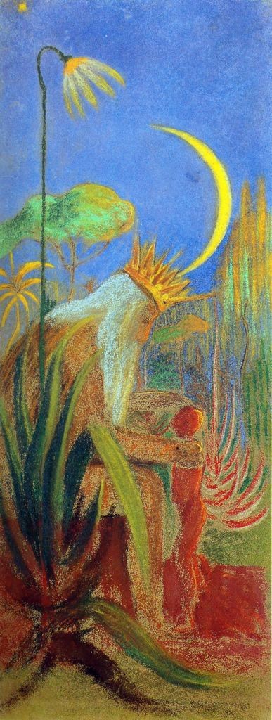 Sketch II for vitrage dyptich "Rex" by Mikalojus Konstantinas Ciurlionis
