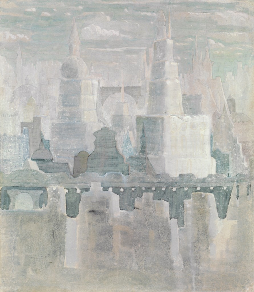 The city by Mikalojus Konstantinas Ciurlionis