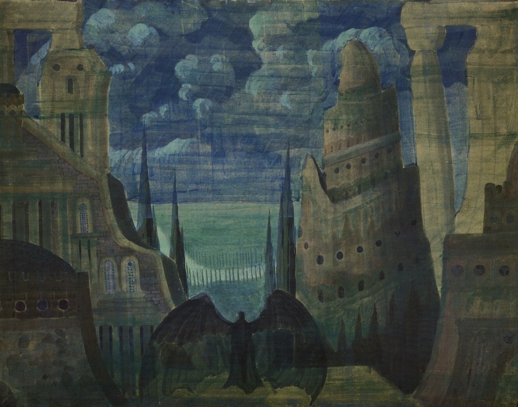 The Demon by Mikalojus Konstantinas Ciurlionis