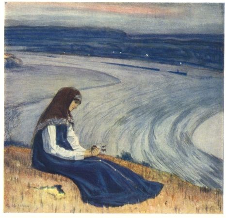 By Volga by Mikhail Nesterov