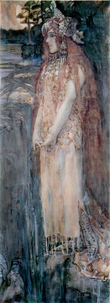 Nadezhda Zabela-Vrubel as Princess Volkhova by Mikhail Vrubel