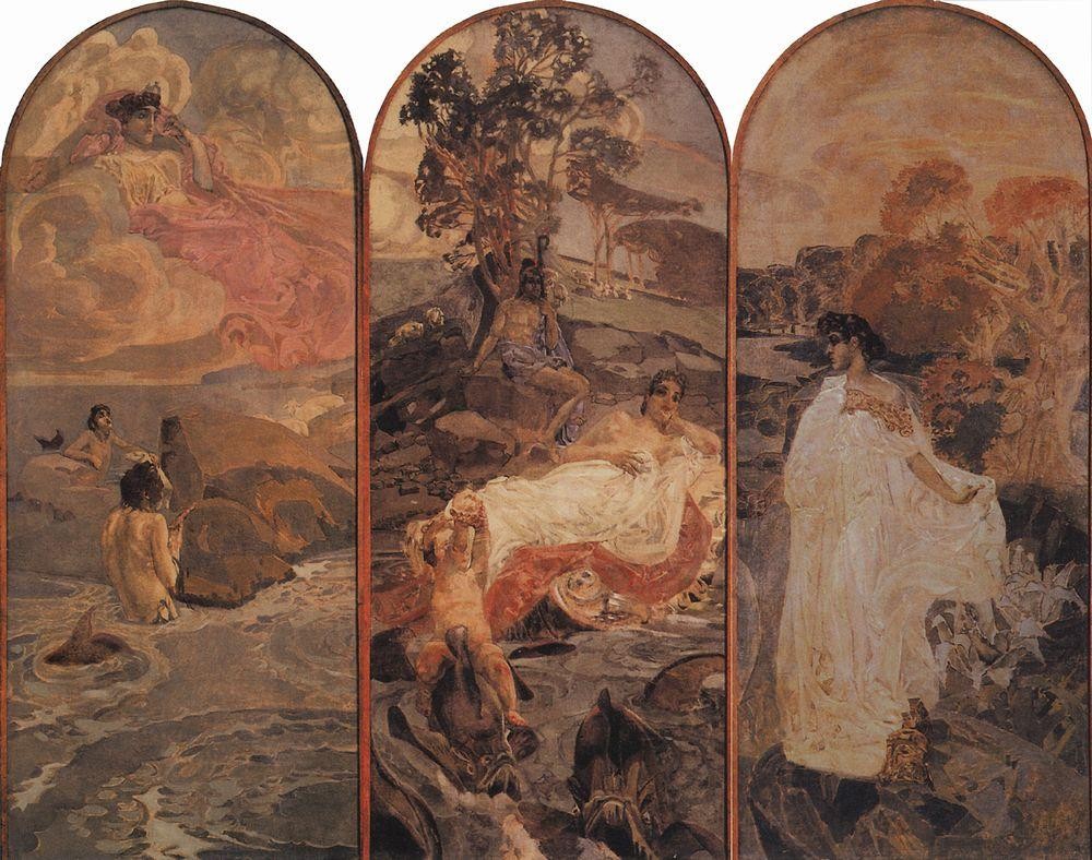 The Judgement of Paris by Mikhail Vrubel