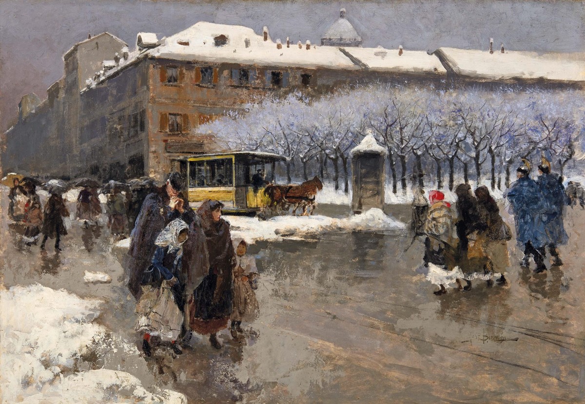 Milano Vecchia by Mosè Bianchi