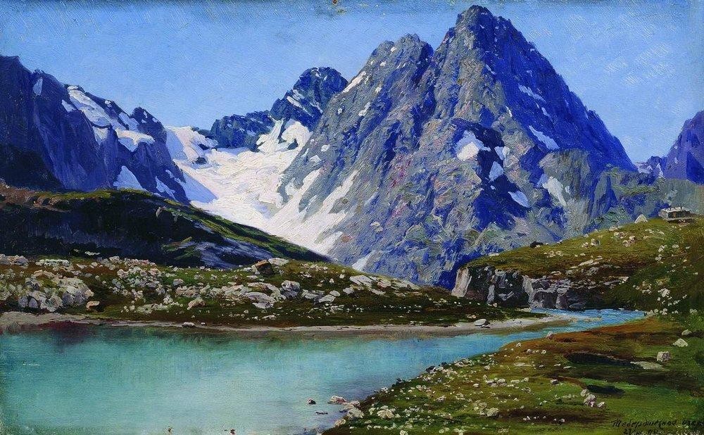 Lake Teberdinsky, Caucasus by Mykola Yaroshenko