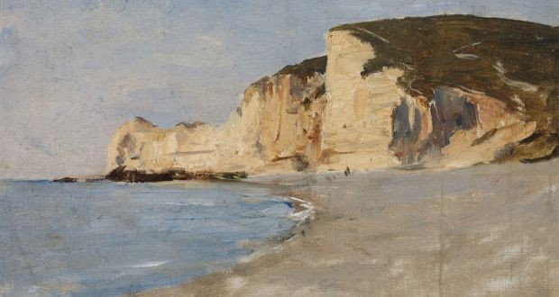 A View of Cliffs, Etretat by Nathaniel Hone the Younger