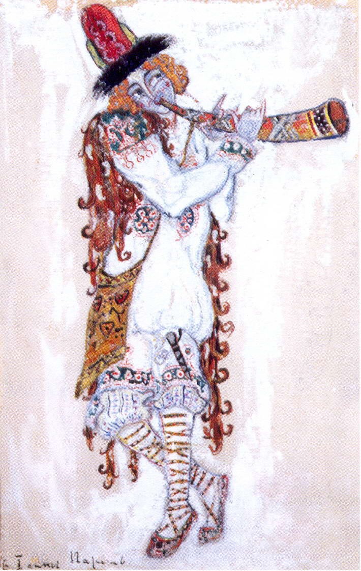 A guy who plays the horn by Nicholas Roerich