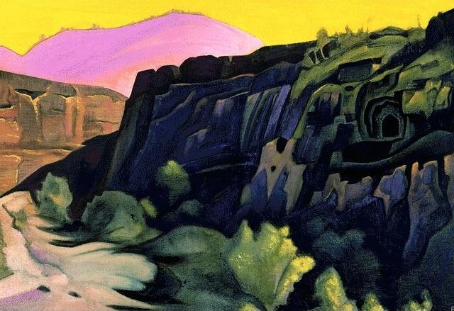 Ajanta. The rock temples. by Nicholas Roerich
