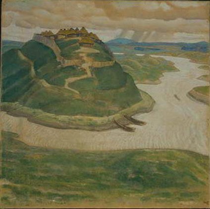 Ancient city by Nicholas Roerich