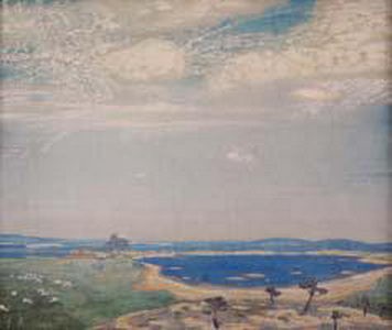 Ancient landscape by Nicholas Roerich