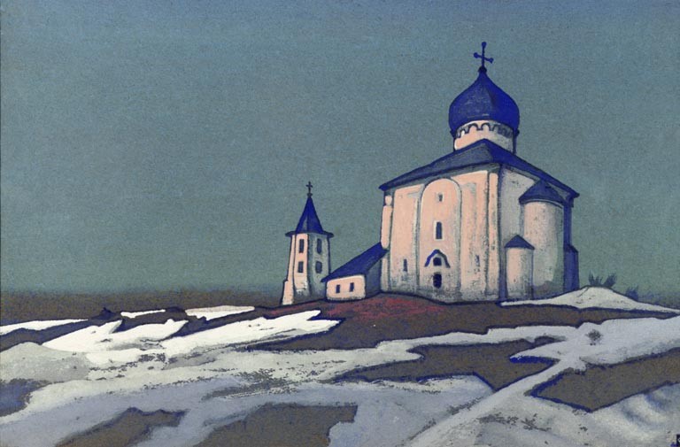 Ancient Novgorod (The Saviour Nereditsa) by Nicholas Roerich