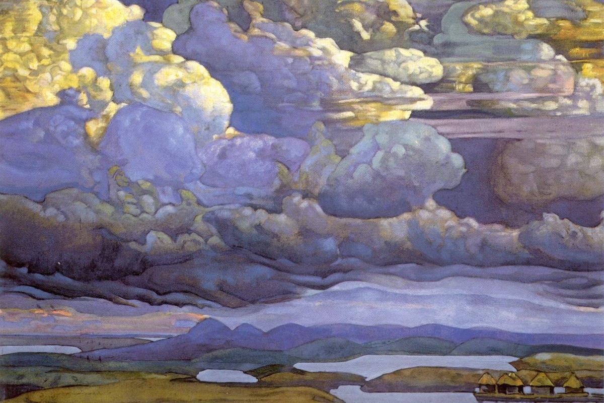 Battle in the Heavens by Nicholas Roerich