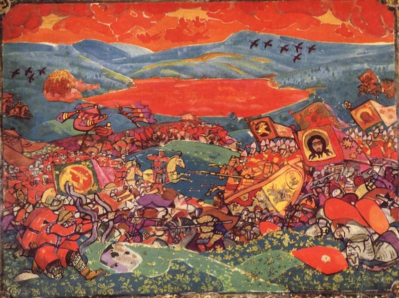 Battle of Kerzhenets by Nicholas Roerich