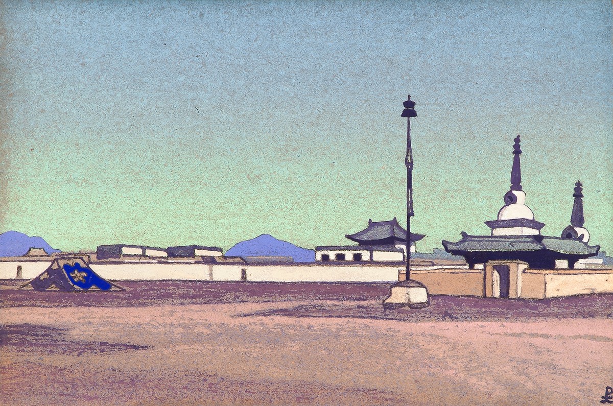 Batuhalka, the capital of Inner Mongolia by Nicholas Roerich