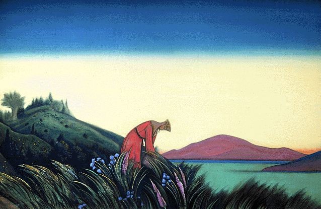 Beneficial herbs (Vasilisa the Wise) by Nicholas Roerich