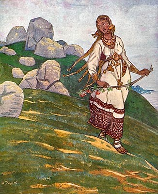 Beyond the seas there are the great lands by Nicholas Roerich
