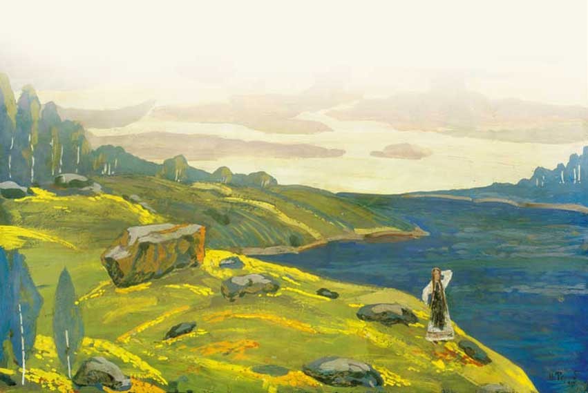 Beyond the seas there are the great lands (Daughter of viking) by Nicholas Roerich
