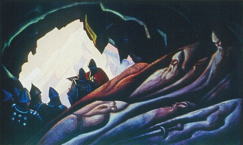Bogatyrs woke up by Nicholas Roerich
