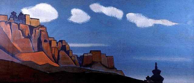 Bonpo stronghold by Nicholas Roerich