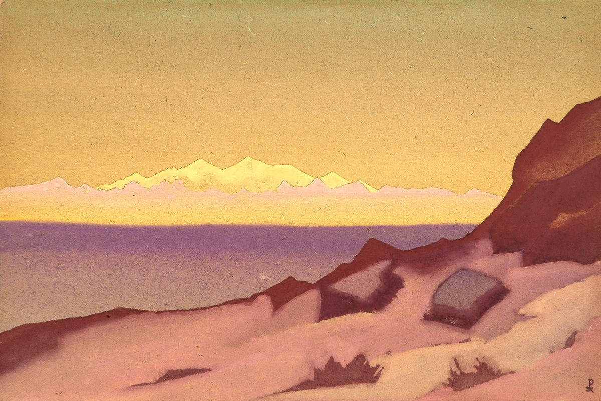 Border of Tibet. Tsaidam. by Nicholas Roerich