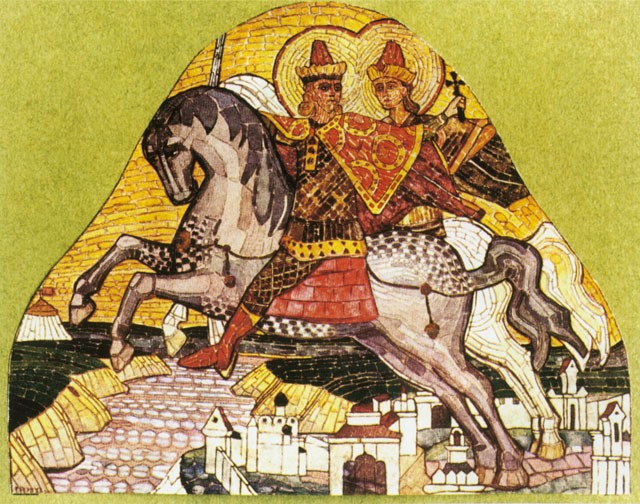 Boris and Gleb by Nicholas Roerich