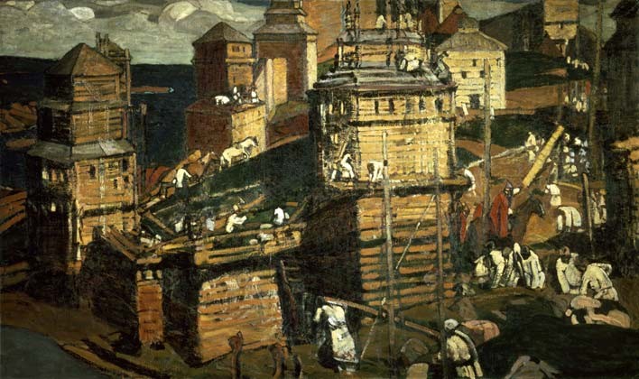 Building a City by Nicholas Roerich