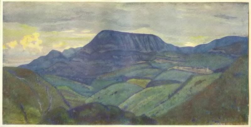 Caucasus. Arc mountain. by Nicholas Roerich