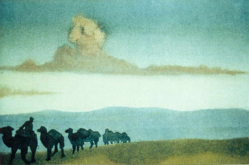 Chahar (Caravan in the desert) by Nicholas Roerich