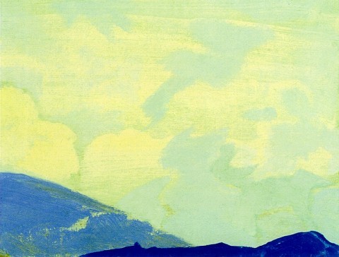 Clouds Gesar Khan by Nicholas Roerich