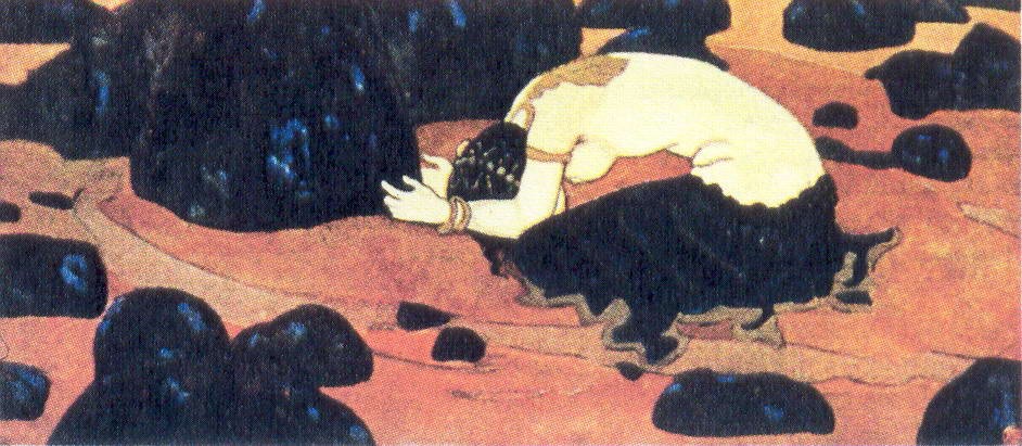 Devassari Abuntu turns into stone by Nicholas Roerich