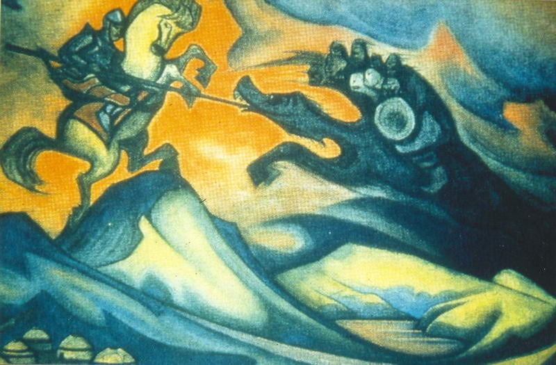 Fight by Nicholas Roerich