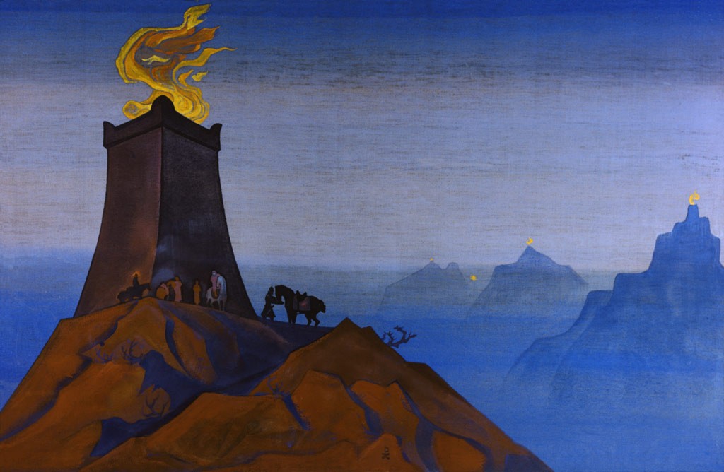 Flowers of Timur (The Lights of Victory) by Nicholas Roerich