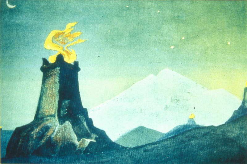 Flowers of Timur (The Lights of Victory) by Nicholas Roerich