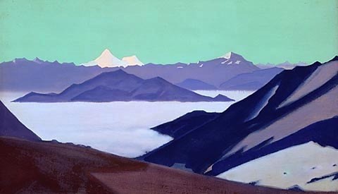 Fog in the mountains by Nicholas Roerich