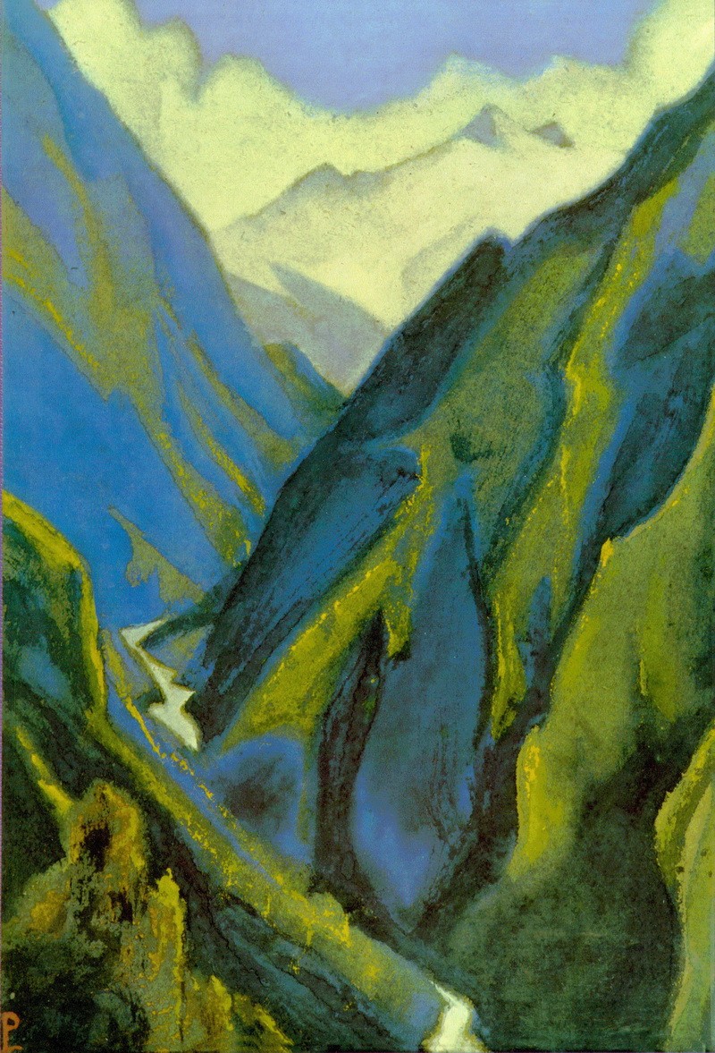 Ganges (Cold ravine) by Nicholas Roerich