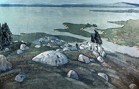 Giant's tomb by Nicholas Roerich