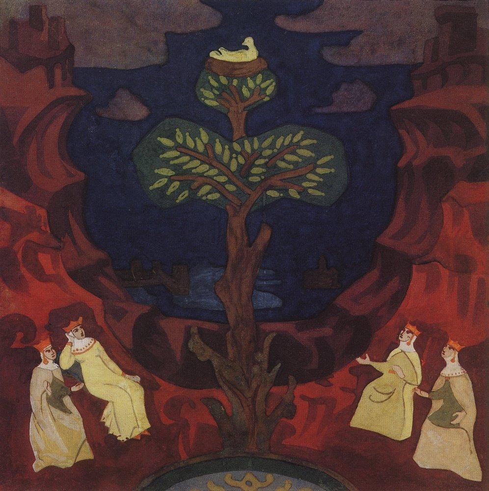 Good nest (Good tree, consolation for eyes) by Nicholas Roerich