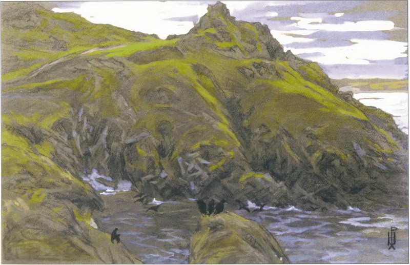 Green fjord by Nicholas Roerich