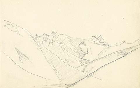 Guri Guri Dhar ridge by Nicholas Roerich