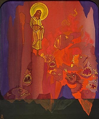 Harrowing of Hell by Nicholas Roerich