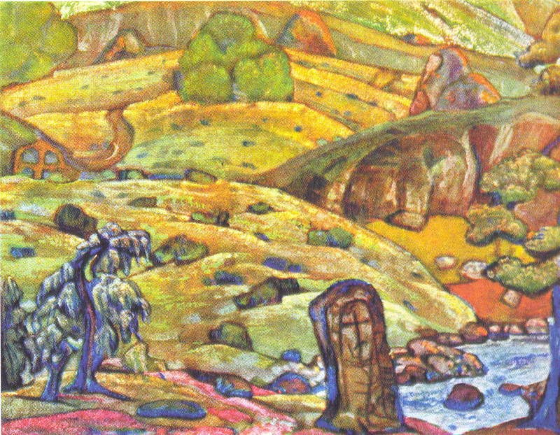 Hills by Nicholas Roerich