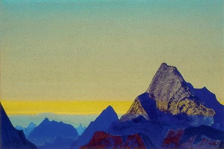 Himalayan morning. Sunrise. by Nicholas Roerich