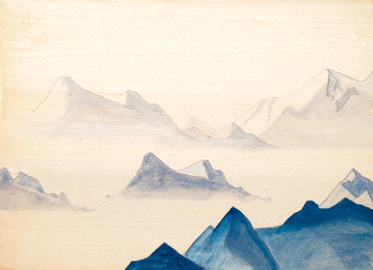 Himalayas (study) by Nicholas Roerich